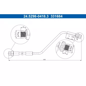 Flexible de frein ATE OEM 587371P000
