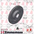 ZIMMERMANN 100.3359.54 - Disque de frein arrière gauche