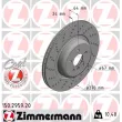 ZIMMERMANN 150.2959.20 - Disque de frein arrière gauche