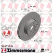 ZIMMERMANN 150.2965.52 - Jeu de 2 disques de frein avant