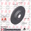 ZIMMERMANN 150.2986.20 - Jeu de 2 disques de frein arrière