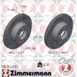ZIMMERMANN 150.3423.53 - Jeu de 2 disques de frein arrière
