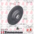 ZIMMERMANN 150.3428.54 - Disque de frein arrière gauche