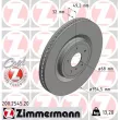 ZIMMERMANN 200.2545.20 - Jeu de 2 disques de frein avant