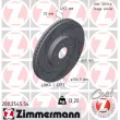 Disque de frein arrière gauche ZIMMERMANN [200.2545.54]