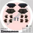 ZIMMERMANN 20764.175.2 - Jeu de 4 plaquettes de frein arrière