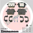 ZIMMERMANN 22039.180.2 - Jeu de 4 plaquettes de frein arrière