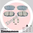 ZIMMERMANN 22052.180.2 - Jeu de 4 plaquettes de frein avant