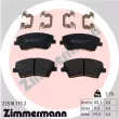 ZIMMERMANN 22518.175.2 - Jeu de 4 plaquettes de frein avant