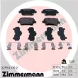ZIMMERMANN 22953.170.2 - Jeu de 4 plaquettes de frein arrière
