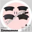 ZIMMERMANN 24693.175.2 - Jeu de 4 plaquettes de frein avant