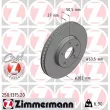 ZIMMERMANN 250.1315.20 - Jeu de 2 disques de frein arrière