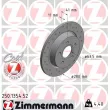 ZIMMERMANN 250.1354.52 - Jeu de 2 disques de frein arrière
