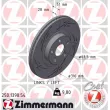 ZIMMERMANN 250.1398.54 - Disque de frein arrière gauche