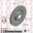 Jeu de 2 disques de frein avant ZIMMERMANN [250.5700.20]