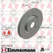 ZIMMERMANN 250.5706.20 - Jeu de 2 disques de frein arrière