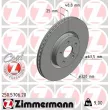Jeu de 2 disques de frein avant ZIMMERMANN [250.5706.20]