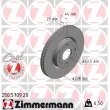 ZIMMERMANN 250.5709.20 - Jeu de 2 disques de frein arrière