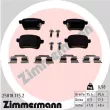 ZIMMERMANN 25818.175.2 - Jeu de 4 plaquettes de frein arrière