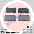 ZIMMERMANN 25850.160.1 - Jeu de 4 plaquettes de frein avant