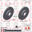 ZIMMERMANN 280.3153.53 - Jeu de 2 disques de frein arrière