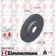 ZIMMERMANN 280.3198.20 - Jeu de 2 disques de frein avant