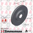 ZIMMERMANN 285.3546.20 - Jeu de 2 disques de frein arrière