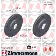 ZIMMERMANN 320.3809.53 - Jeu de 2 disques de frein arrière