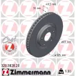 Jeu de 2 disques de frein avant ZIMMERMANN [320.3828.20]