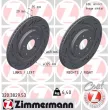 ZIMMERMANN 320.3829.53 - Jeu de 2 disques de frein arrière