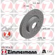 ZIMMERMANN 370.3054.52 - Jeu de 2 disques de frein avant
