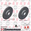 ZIMMERMANN 370.3069.53 - Jeu de 2 disques de frein avant
