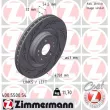 ZIMMERMANN 400.5500.54 - Disque de frein arrière gauche