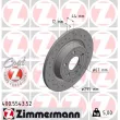 ZIMMERMANN 400.5543.52 - Jeu de 2 disques de frein arrière