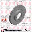 ZIMMERMANN 400.5544.20 - Jeu de 2 disques de frein arrière