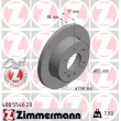 ZIMMERMANN 400.5546.20 - Jeu de 2 disques de frein arrière