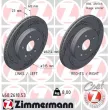 ZIMMERMANN 430.2618.53 - Jeu de 2 disques de frein arrière