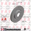 ZIMMERMANN 430.2645.52 - Jeu de 2 disques de frein arrière