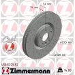 ZIMMERMANN 450.5225.52 - Jeu de 2 disques de frein avant