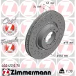 ZIMMERMANN 460.4510.70 - Disque de frein arrière gauche
