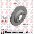 ZIMMERMANN 460.4523.20 - Jeu de 2 disques de frein arrière
