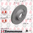 ZIMMERMANN 460.4532.75 - Jeu de 2 disques de frein arrière