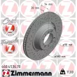 ZIMMERMANN 460.4536.70 - Jeu de 2 disques de frein arrière