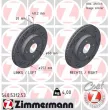 ZIMMERMANN 540.5312.53 - Jeu de 2 disques de frein arrière