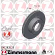 ZIMMERMANN 590.2835.20 - Jeu de 2 disques de frein arrière