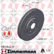 Jeu de 2 disques de frein arrière ZIMMERMANN [590.2844.20]