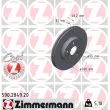 Jeu de 2 disques de frein avant ZIMMERMANN [590.2849.20]