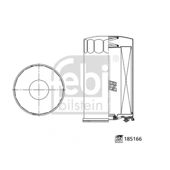 Filtre de liquide de refroidissement FEBI BILSTEIN 185166