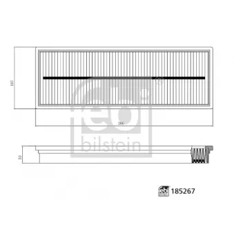 FEBI BILSTEIN 185267 - Filtre, air de l'habitacle