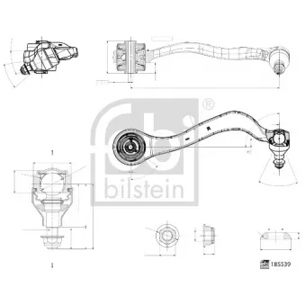 FEBI BILSTEIN 185539 - Bras de liaison, suspension de roue avant droit